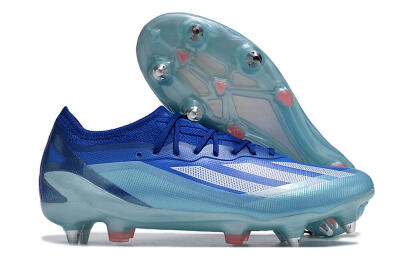 Men's Adidas X Crazyfast.1 SG Soft Ground Low-Tops Football Boots - Jade/White/Blue