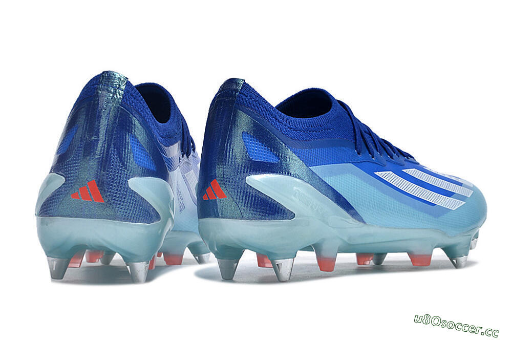 Men's Adidas X Crazyfast.1 SG Soft Ground Low-Tops Football Boots - Jade/White/Blue 4