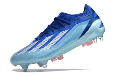 Men's Adidas X Crazyfast.1 SG Soft Ground Low-Tops Football Boots - Jade/White/Blue