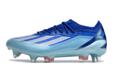 Men's Adidas X Crazyfast.1 SG Soft Ground Low-Tops Football Boots - Jade/White/Blue