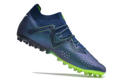 Men's Puma Future Ultimate MG Multi Ground Low-Tops Football Boots - Blue/Green