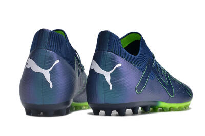 Men's Puma Future Ultimate MG Multi Ground Low-Tops Football Boots - Blue/Green