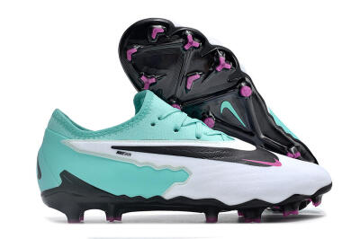 Men's Nike Phantom GX Academy FG Firm Ground Low-Tops Football Boots - Hyper Turquoise/Fuchsia Dream/White/Black