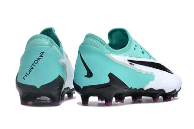 Men's Nike Phantom GX Academy FG Firm Ground Low-Tops Football Boots - Hyper Turquoise/Fuchsia Dream/White/Black