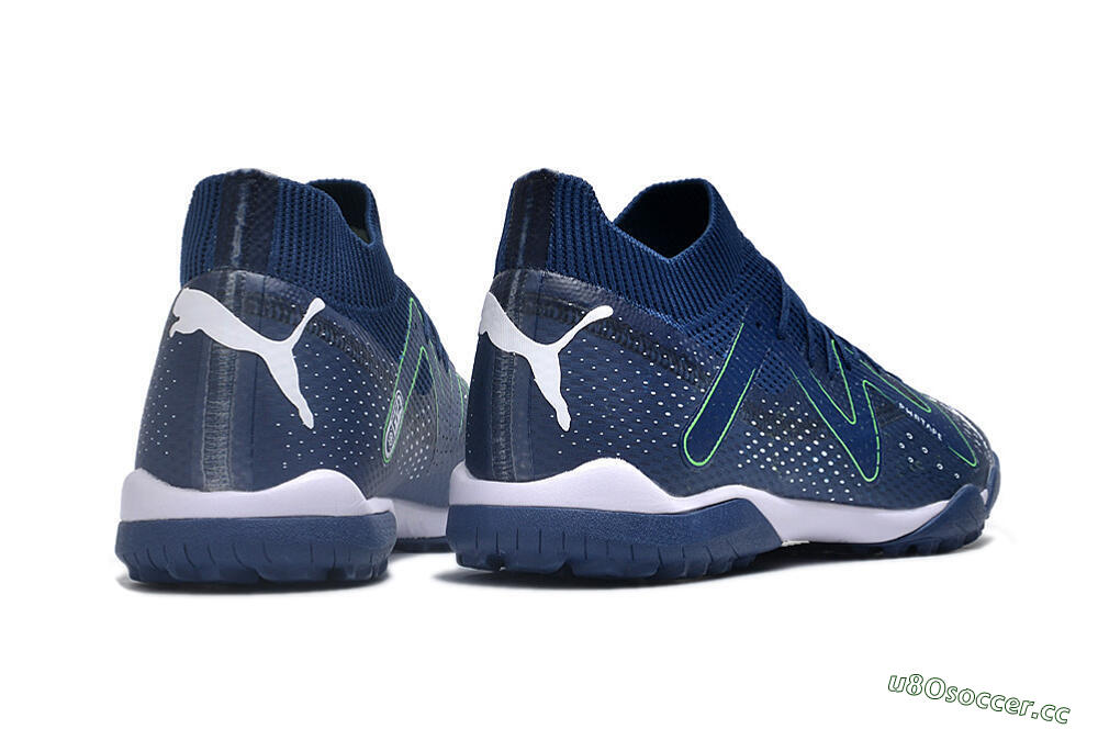 Men's Puma Future X Powercat Tokyo Match TF Artificial Turf Low-Tops Football Shoes - Blue/White 6