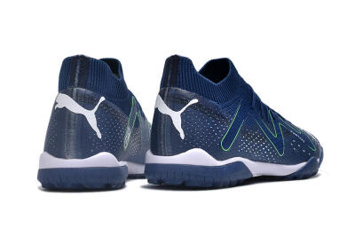 Men's Puma Future X Powercat Tokyo Match TF Artificial Turf Low-Tops Football Shoes - Blue/White