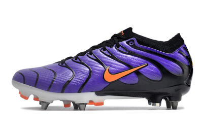 Men's Nike Air Zoom Mercurial Vapor 15 Elite SG Soft Ground Low-Tops Football Boots - Purple/Black/Orange