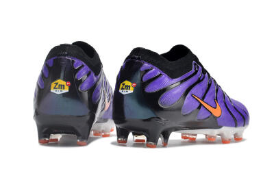 Men's Nike Air Zoom Mercurial Vapor 15 Elite AG Artificial Grass Low-Tops Football Boots - Purple/Black/Orange