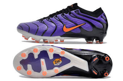 Men's Nike Air Zoom Mercurial Vapor 15 Elite AG Artificial Grass Low-Tops Football Boots - Purple/Black/Orange
