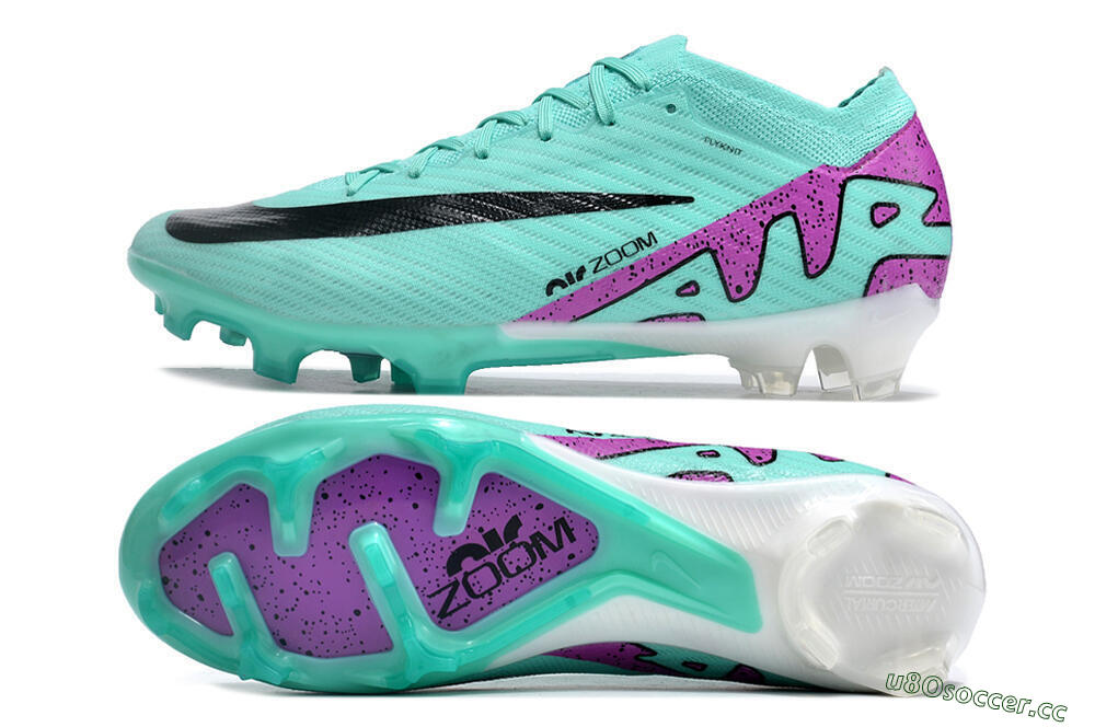 Unisex Nike Air Zoom Mercurial Vapor 14 Elite FG Firm Ground Low-Tops Football Boots - Blue/Purple/Black 1