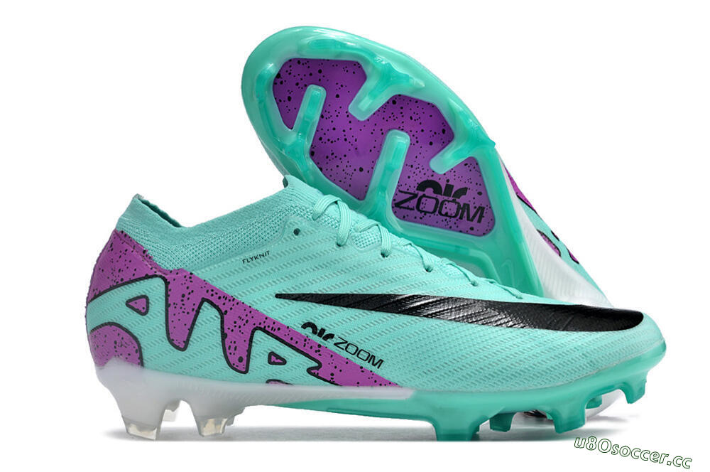 Unisex Nike Air Zoom Mercurial Vapor 14 Elite FG Firm Ground Low-Tops Football Boots - Blue/Purple/Black 2