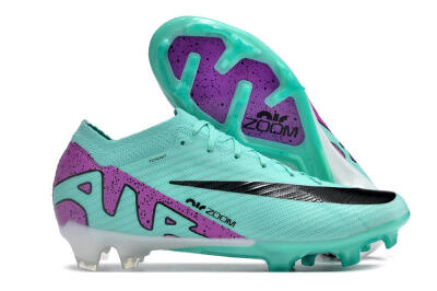 Unisex Nike Air Zoom Mercurial Vapor 14 Elite FG Firm Ground Low-Tops Football Boots - Blue/Purple/Black