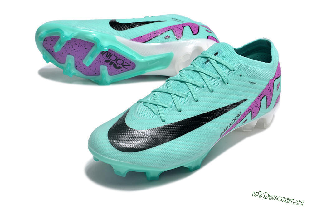 Unisex Nike Air Zoom Mercurial Vapor 14 Elite FG Firm Ground Low-Tops Football Boots - Blue/Purple/Black 3