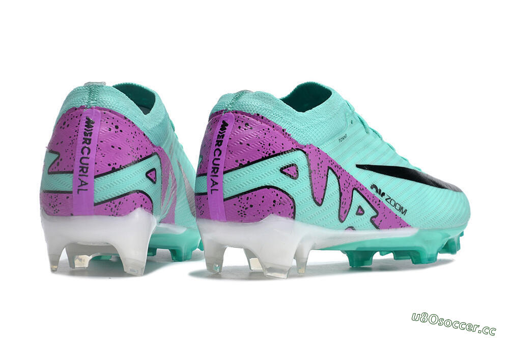 Unisex Nike Air Zoom Mercurial Vapor 14 Elite FG Firm Ground Low-Tops Football Boots - Blue/Purple/Black 6