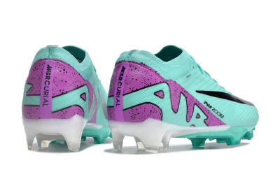 Unisex Nike Air Zoom Mercurial Vapor 14 Elite FG Firm Ground Low-Tops Football Boots - Blue/Purple/Black