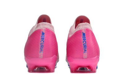 Unisex Nike Air Zoom Mercurial Vapor 15 Elite FG Firm Ground Low-Tops Football Boots - Beige/Pink/Blue