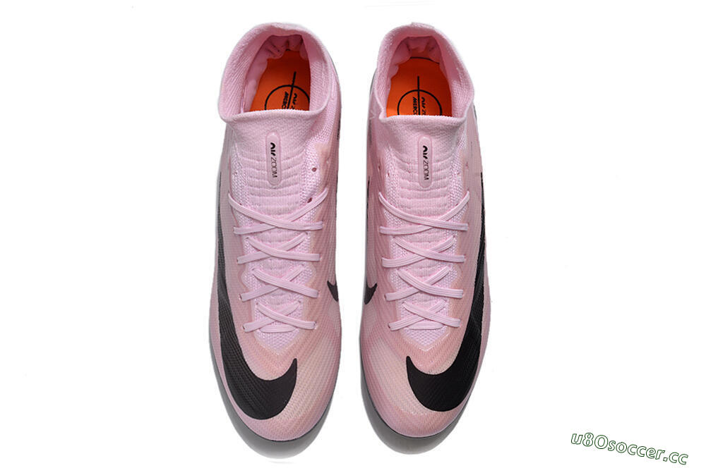 Unisex Nike Air Zoom Mercurial Superfly 9 Elite FG Firm Ground High-Tops Football Boots - Pink/Black 6