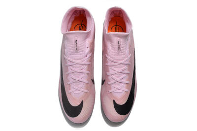 Unisex Nike Air Zoom Mercurial Superfly 9 Elite FG Firm Ground High-Tops Football Boots - Pink/Black