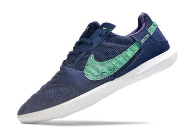 Men's Nike Street Gato IC Indoor & Futsal Low-Tops Football Shoes - Blue/Green/White