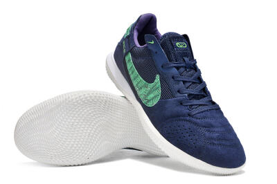 Men's Nike Street Gato IC Indoor & Futsal Low-Tops Football Shoes - Blue/Green/White