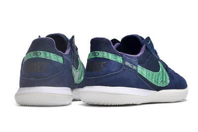 Men's Nike Street Gato IC Indoor & Futsal Low-Tops Football Shoes - Blue/Green/White