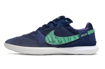 Men's Nike Street Gato IC Indoor & Futsal Low-Tops Football Shoes - Blue/Green/White