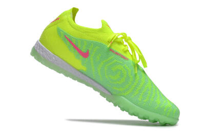 Men's Nike Phantom GX Elite TF Artificial Turf Low-Tops Football Shoes - Yellow/Green/Pink
