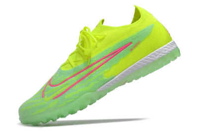 Men's Nike Phantom GX Elite TF Artificial Turf Low-Tops Football Shoes - Yellow/Green/Pink