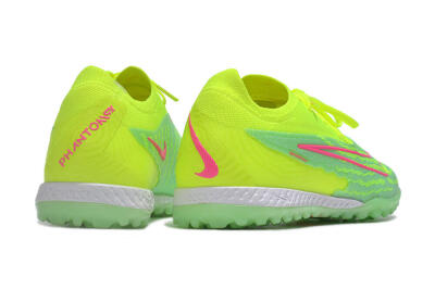 Men's Nike Phantom GX Elite TF Artificial Turf Low-Tops Football Shoes - Yellow/Green/Pink