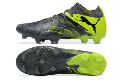 Men's Puma Future Ultimate 2024 FG Firm Ground Low-Tops Football Boots - Black/Yellow