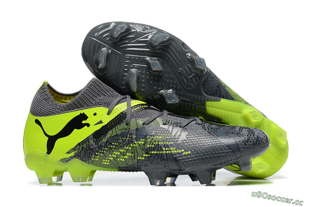 Men's Puma Future Ultimate 2024 FG Firm Ground Low-Tops Football Boots - Black/Yellow 2