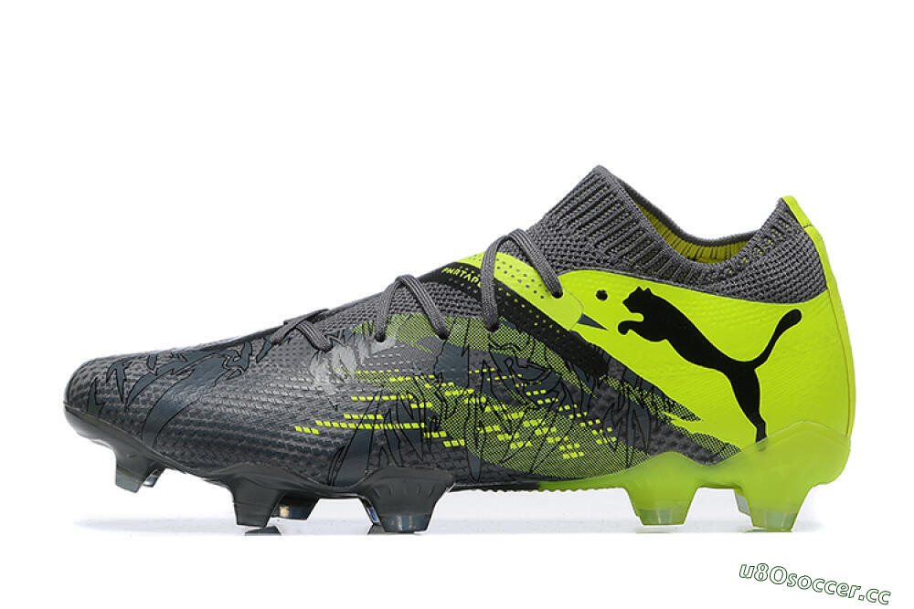 Men's Puma Future Ultimate 2024 FG Firm Ground Low-Tops Football Boots - Black/Yellow 0