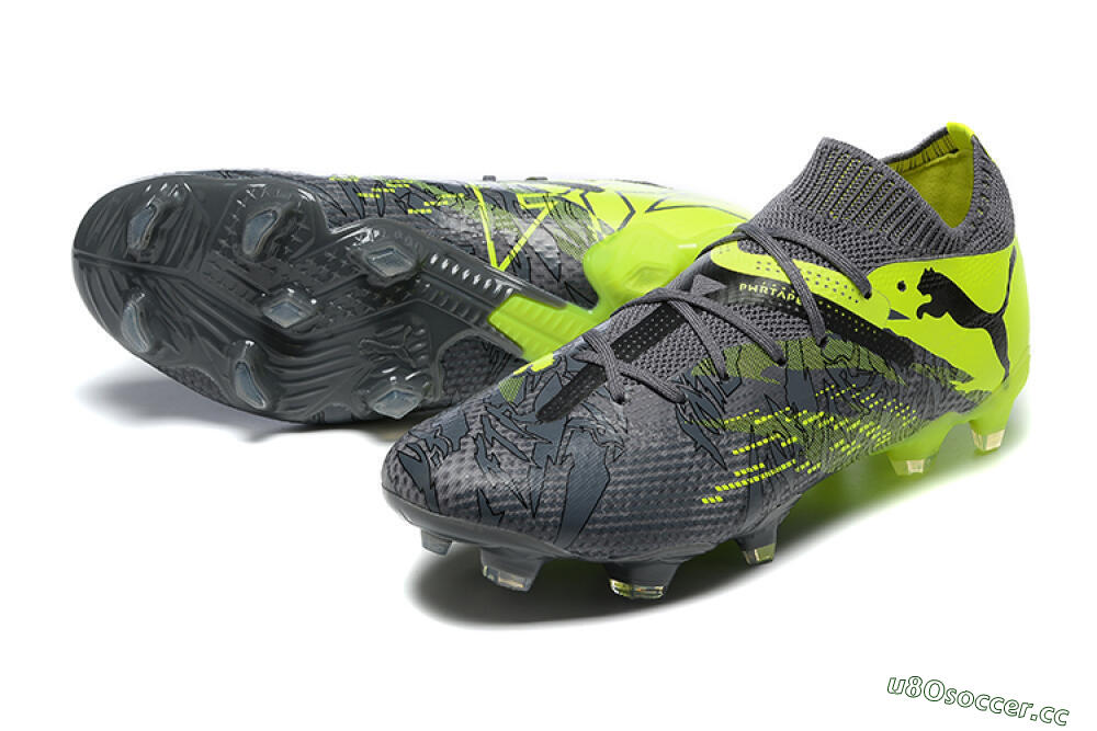 Men's Puma Future Ultimate 2024 FG Firm Ground Low-Tops Football Boots - Black/Yellow 3