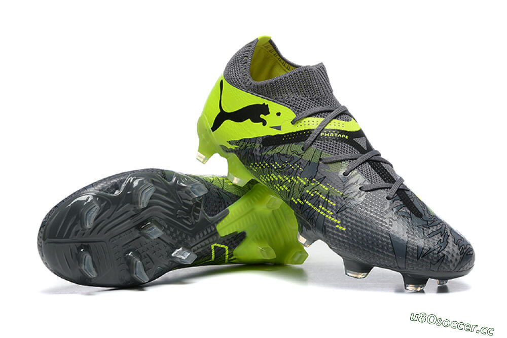 Men's Puma Future Ultimate 2024 FG Firm Ground Low-Tops Football Boots - Black/Yellow 4