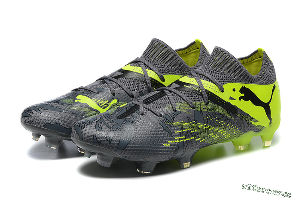 Men's Puma Future Ultimate 2024 FG Firm Ground Low-Tops Football Boots - Black/Yellow 5