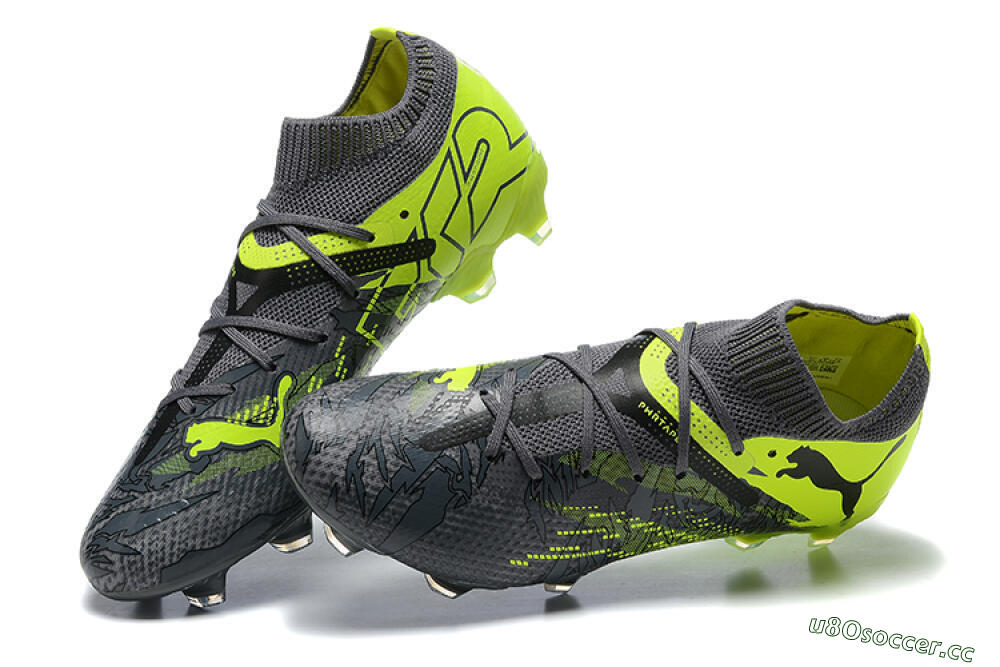 Men's Puma Future Ultimate 2024 FG Firm Ground Low-Tops Football Boots - Black/Yellow 6