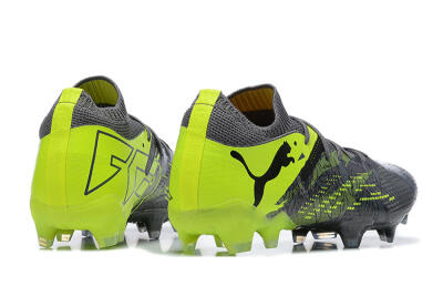 Men's Puma Future Ultimate 2024 FG Firm Ground Low-Tops Football Boots - Black/Yellow