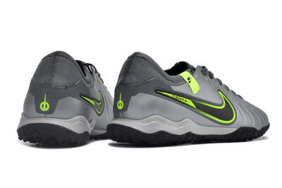 Men's Nike Tiempo Legend X Pro TF Artificial Turf Low-Tops Football Shoes - Silver/Black/Yellow