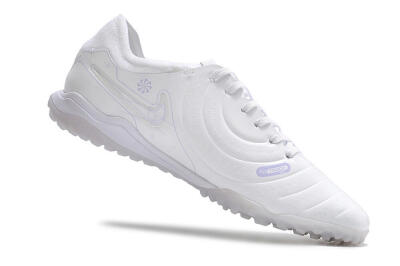 Men's Nike Tiempo Legend X Pro TF Artificial Turf Low-Tops Football Shoes - White/Purple