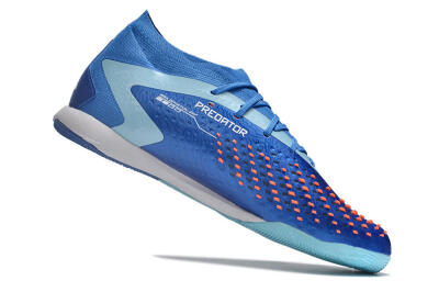 Men's Adidas Predator Accuracy.1 IC Indoor & Futsal High-Tops Football Shoes - Blue/White/Orange