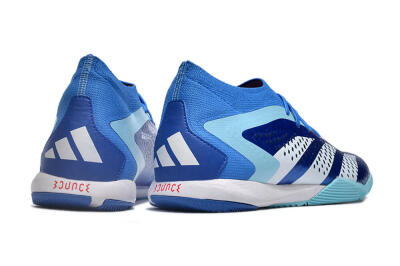 Men's Adidas Predator Accuracy.1 IC Indoor & Futsal High-Tops Football Shoes - Blue/White/Orange
