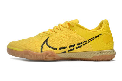 Men's Nike React Gato IC Indoor & Futsal Low-Tops Football Shoes - Yellow/Black/Brown