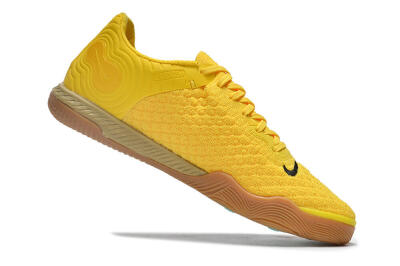 Men's Nike React Gato IC Indoor & Futsal Low-Tops Football Shoes - Yellow/Black/Brown