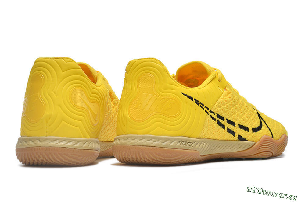 Men's Nike React Gato IC Indoor & Futsal Low-Tops Football Shoes - Yellow/Black/Brown 6