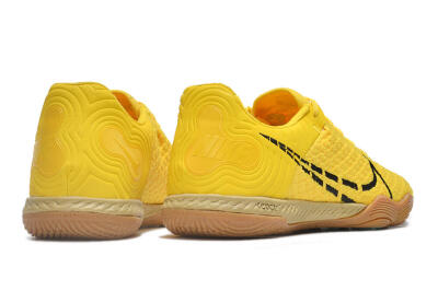Men's Nike React Gato IC Indoor & Futsal Low-Tops Football Shoes - Yellow/Black/Brown