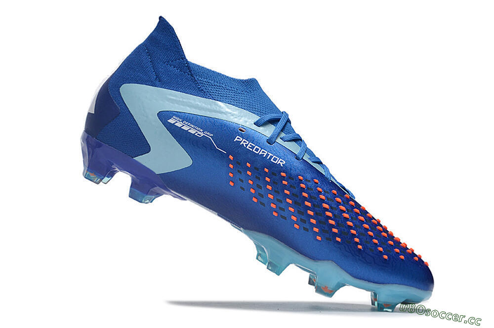 Men's Adidas Predator Accuracy.1 FG Firm Ground High-Tops Football Boots - Blue/Jade/White 4