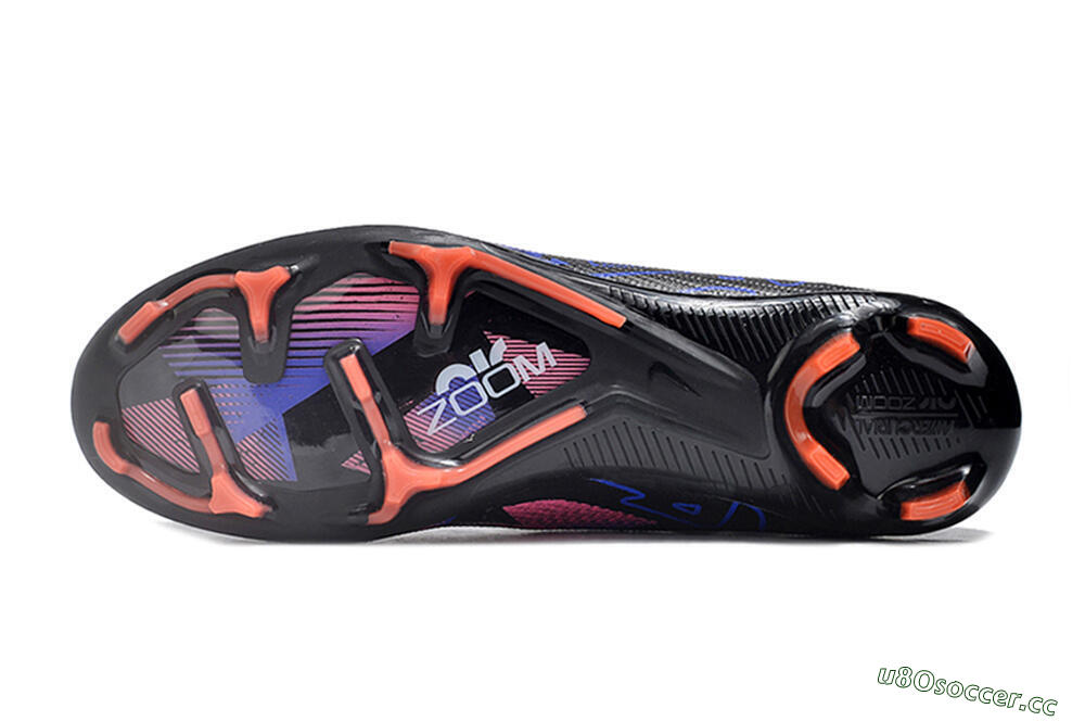 Unisex Nike Air Zoom Mercurial Superfly 9 Elite FG Firm Ground High-Tops Football Boots - Black/Purple/Pink 6