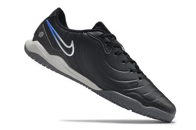 Men's Nike Tiempo Legend 10 Academy IC Indoor & Futsal Low-Tops Football Shoes - Black/White/Blue