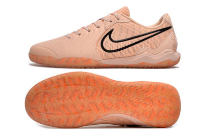 Men's Nike Tiempo Legend 10 Pro IC Indoor & Futsal Low-Tops Football Shoes - Pink/Black