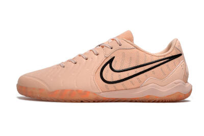 Men's Nike Tiempo Legend 10 Pro IC Indoor & Futsal Low-Tops Football Shoes - Pink/Black